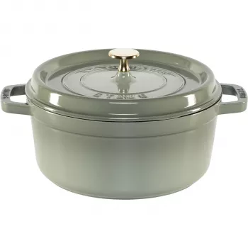 Staub La Cocotte 24cm cocotte rotonda, eucalipto, ghisa