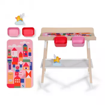ZAPF CREATION BABY born fasciatoio per bambole con vano contenitore integrato e materassino rimovibile