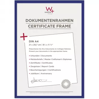 Walther New Lifestyle cornice A4 21x29,7 cm blu plastica KV130L