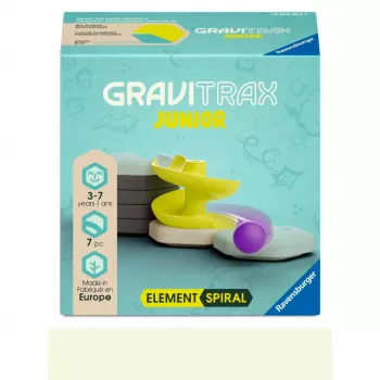 RAVENSBURGER GraviTrax Junior - elemento spirale set di espansione - add-on pista a spirale per bambini da 3 anni