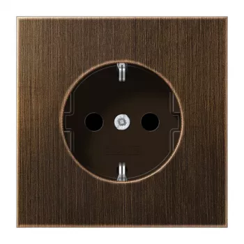 JUNG ME1520AT Presa Schuko 16A 250V ottone antico