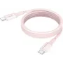 ANSMANN Cavo magnetico USB-C in silicone 1,2 m rosa