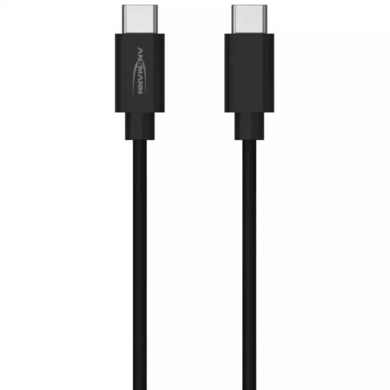 ANSMANN Cavo dati e ricarica USB-C a USB-C 2m nero 60W PD