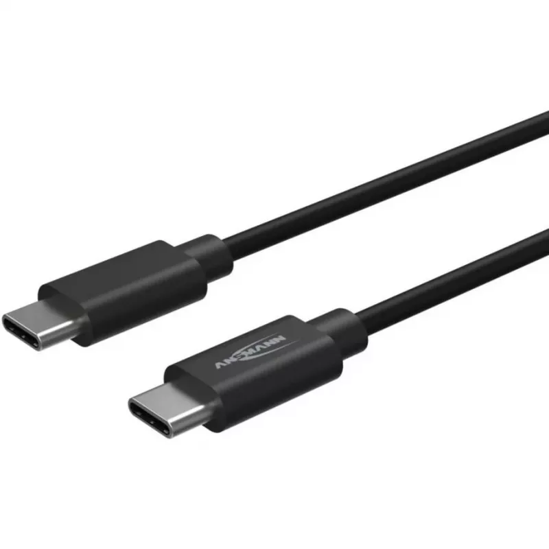 ANSMANN Cavo dati e ricarica USB-C a USB-C 2m nero 60W PD