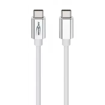 ANSMANN Cavo dati e ricarica USB-C a USB-C 1,2 m bianco 60W