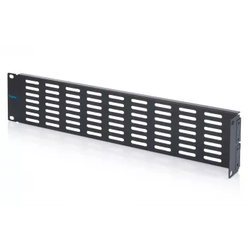 DIGITUS Pannello cieco 2U 19 pollici con cerniera e ventilazione, nero