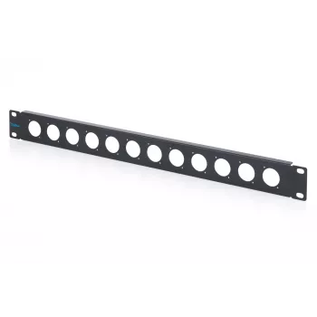 DIGITUS Pannello cieco per rack 1U per 12 moduli D-Sub, 19 pollici, nero