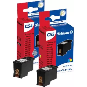 Pelikan Set di inchiostro di ricambio per Canon PG-540XL/CL-541XL (nero, ciano, magenta, giallo, 4x20 ml)