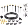 Delock set micro-drip per vasi – set completo di irrigazione a goccia per piante in vaso, 10 piante, tubo principale 15 m, gocciolatori regolabili, resistente ai raggi UV