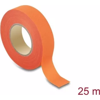 Delock nastro in tessuto 25 m x 19 mm strappabile autoadesivo arancione
