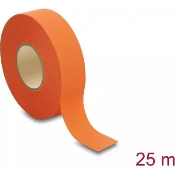 Delock nastro in tessuto 25 m x 25 mm resistente allo strappo autoadesivo arancione