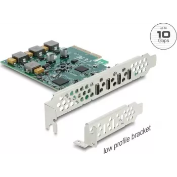Delock scheda PCI Express x4 su 4 x USB Type-C™ 10 Gbps - formato low profile