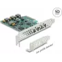 Delock scheda PCI Express x4 su 4 x USB Type-C™ 10 Gbps - formato low profile