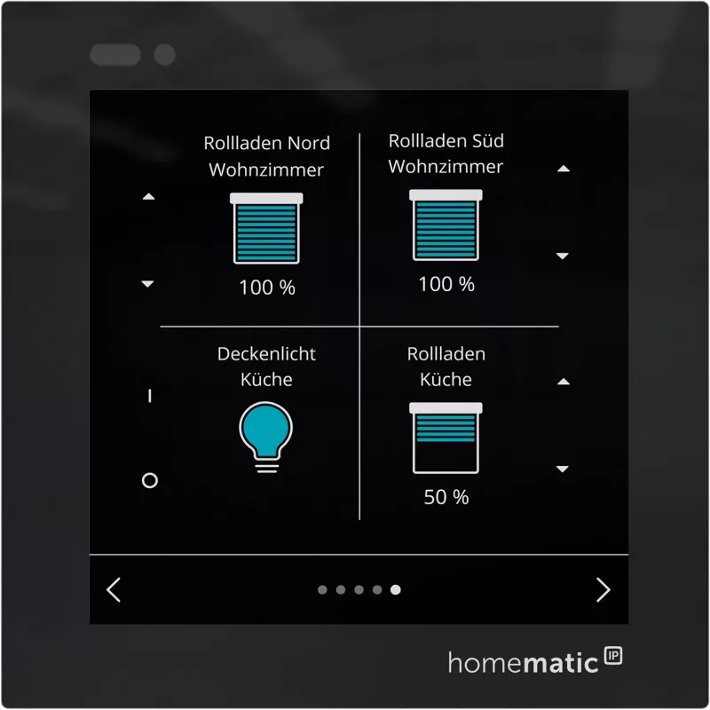 Homematic IP termostato ambiente con display in vetro (HmIP-WGD) - nero