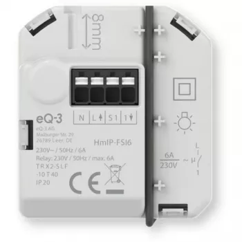 Homematic IP attuatore di commutazione da incasso con ingresso pulsante (6 A)