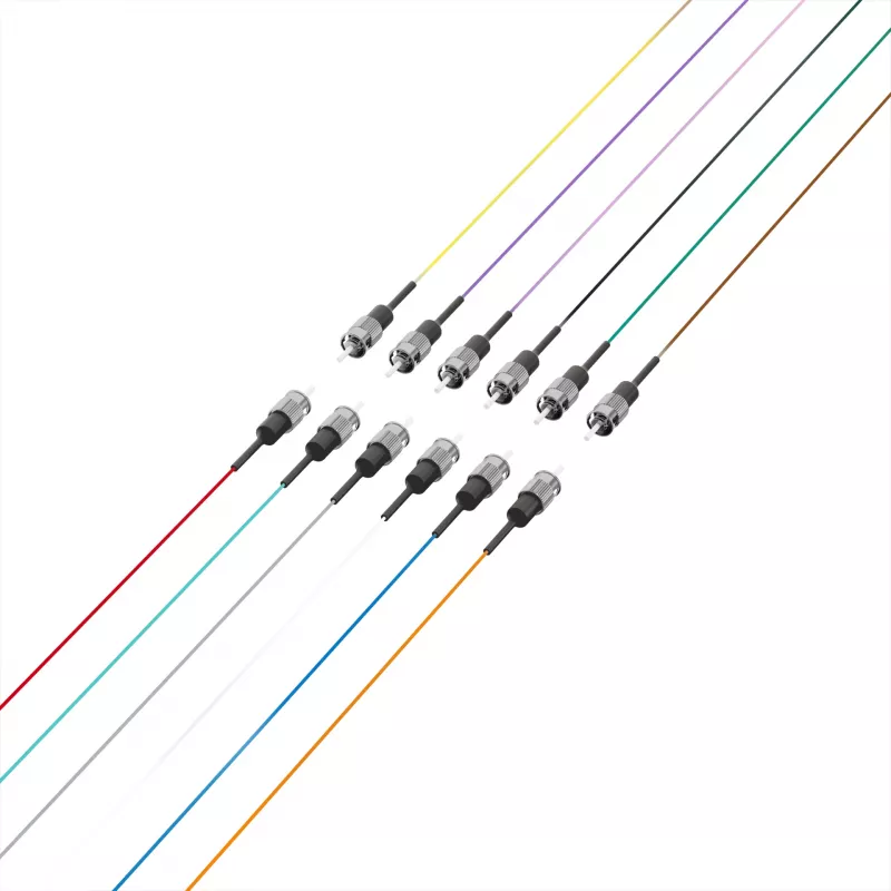 EFB Fiber-Pigtail ST 50/125µm OM4, set 12 colori, 2m