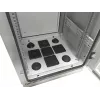 EFB Elektronik armadio di rete 19 inch IP55 24U 800x800 con basamento premontato, grigio chiaro RAL 7035