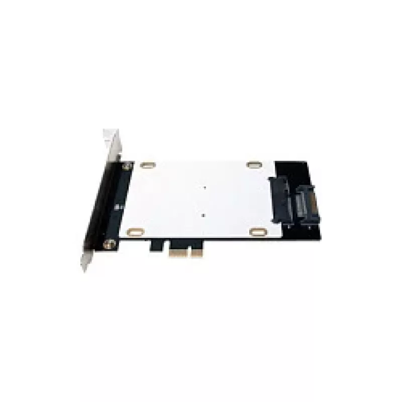LogiLink scheda adattatore ibrida PCI Express 3.0 x4 dual M.2 NVMe SSD e dual SATA III