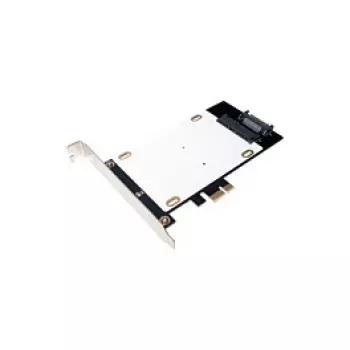 LogiLink scheda adattatore ibrida PCI Express 3.0 x4 dual M.2 NVMe SSD e dual SATA III