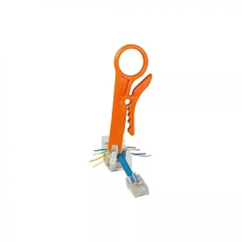 LogiLink attrezzo di inserimento LSA con funzione di spelatura, plastica, nero/grigio