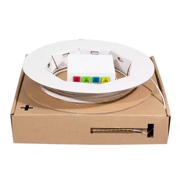 LogiLink scatola di giunzione FTTH 4x SC/APC con cavo di collegamento 40 m, bianco