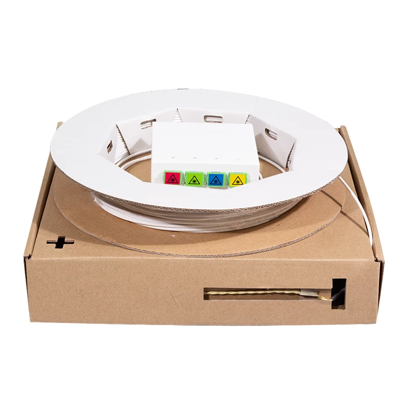 LogiLink FB4SC50 scatola di terminazione FTTH con cavo OS2 Singlemode SC/APC 50 m, bianco
