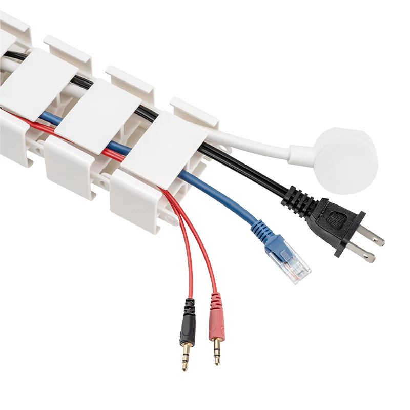 LogiLink canale passacavi flessibile ad aggancio 1347x129 mm bianco KAB0093