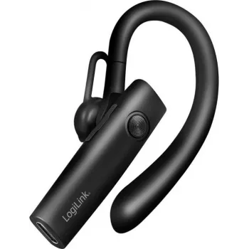 LogiLink BT0078 headset Bluetooth 5.4 con archetto e microfono, nero