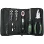 Bosch Starter set di utensili, 26 pezzi (verde/nero, con custodia in tessuto con zip)