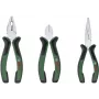 Bosch set di 3 pinze 1600A02C0S (verde/nero) – pinza combinata, tronchese, pinza regolabile per tubi