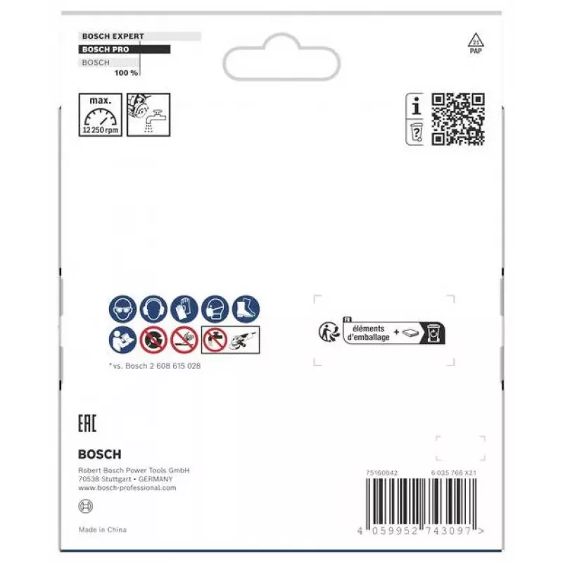 BOSCH POWERTOOLS PRO disco diamantato da taglio X-LOCK MultiMaterial, Ø 125 mm (2 pezzi, foro 22,23 mm)