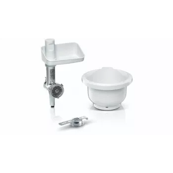 Bosch MUZS2BS accessorio tritacarne per robot da cucina MUM serie 2 & 5 - lama in acciaio inox, disco 4,5 mm, insaccatrice e accessori kebbe