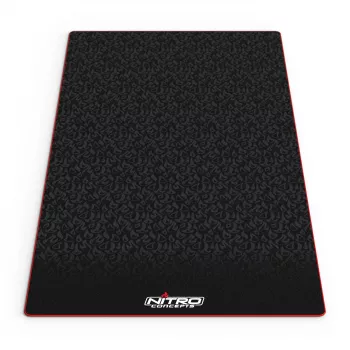 Nitro Concepts Tappetino per rig Sim-Racing, 150 x 75 cm, antiscivolo, nero
