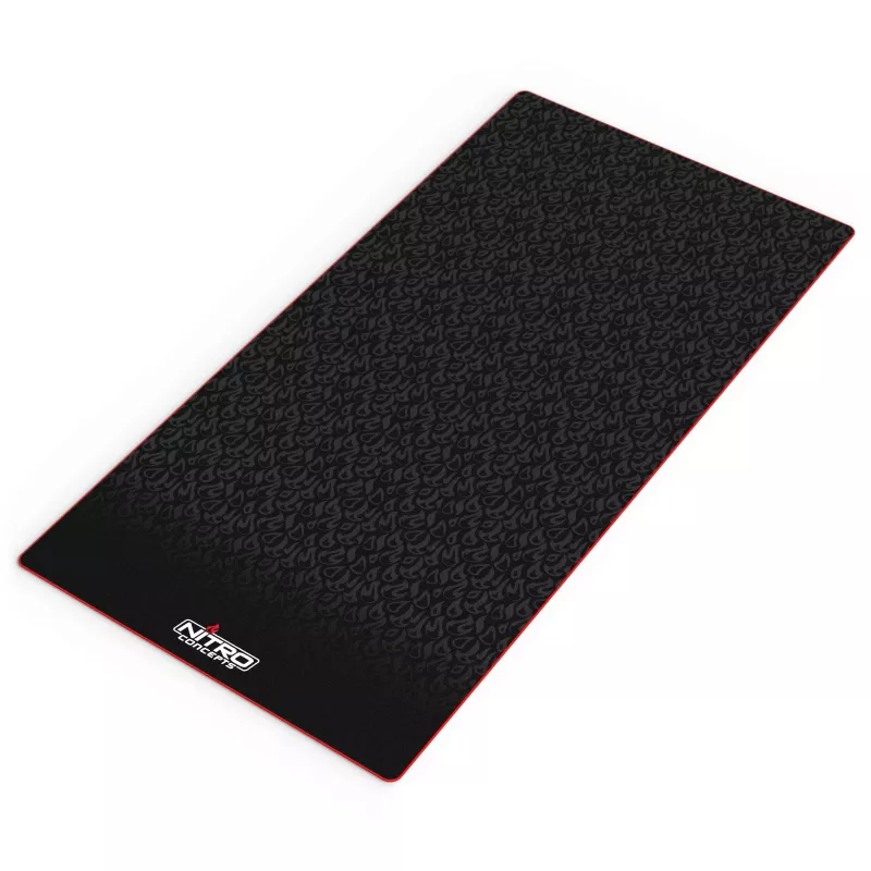 Nitro Concepts Tappetino per rig Sim-Racing, 150 x 75 cm, antiscivolo, nero