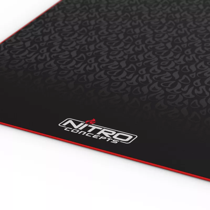 Nitro Concepts Tappetino per rig Sim-Racing, 150 x 75 cm, antiscivolo, nero