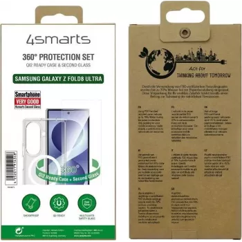 4smarts Set di protezione 360° per Samsung Galaxy Z Fold8 Ultra – cover, vetro temperato e pellicola interna
