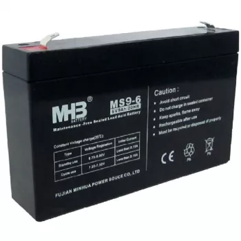 PowerWalker Batteria MHB MS9-6 6V 9Ah batteria al piombo-acido sigillata per sistemi UPS
