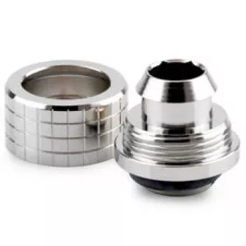 Thermal Grizzly DeltaMate raccordo a compressione per tubi, ottone - nichel lucido, ST13 (13 mm diametro esterno, G1/4 inch)