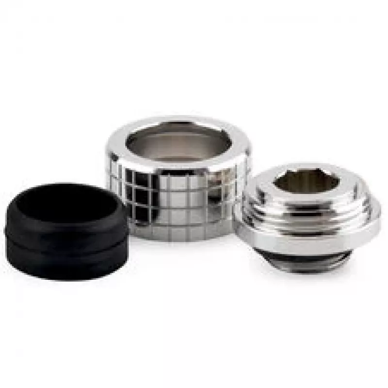 Thermal Grizzly DeltaMate raccordo a vite per tubi, ottone - nichel lucido, HT16