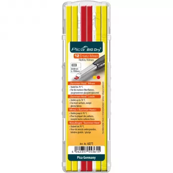 Pica BIG DRY ricariche Summer Heat Edition giallo/rosso (confezione da 12)