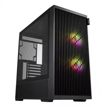 Fortron M330 case per PC mini-tower con vetro temperato, nero