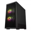 Fortron M330 case per PC mini-tower con vetro temperato, nero