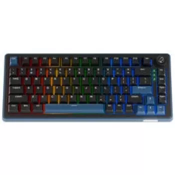 Ducky OK-M 75 tastiera da gaming, 75%, hot-swappable, RGB, ANSI - switch KTT Baby Blue