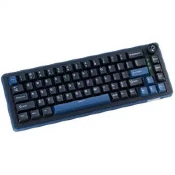 Ducky OK-M 65 tastiera meccanica da gaming, formato 65%, hot-swappable, retroilluminazione RGB, layout ANSI, switch KTT Baby Blue