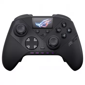 ASUS ROG Raikiri II Pro controller gaming PC - Triple-Mode (USB-C, 2,4 GHz RF, Bluetooth 5.0), display OLED, 4 paddle programmabili, ESS-DAC, nero