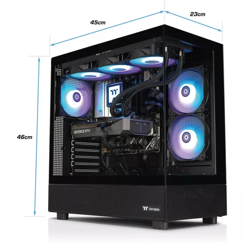 Thermaltake FTW V270 5070 desktop gaming (nero, Windows 11 Home)