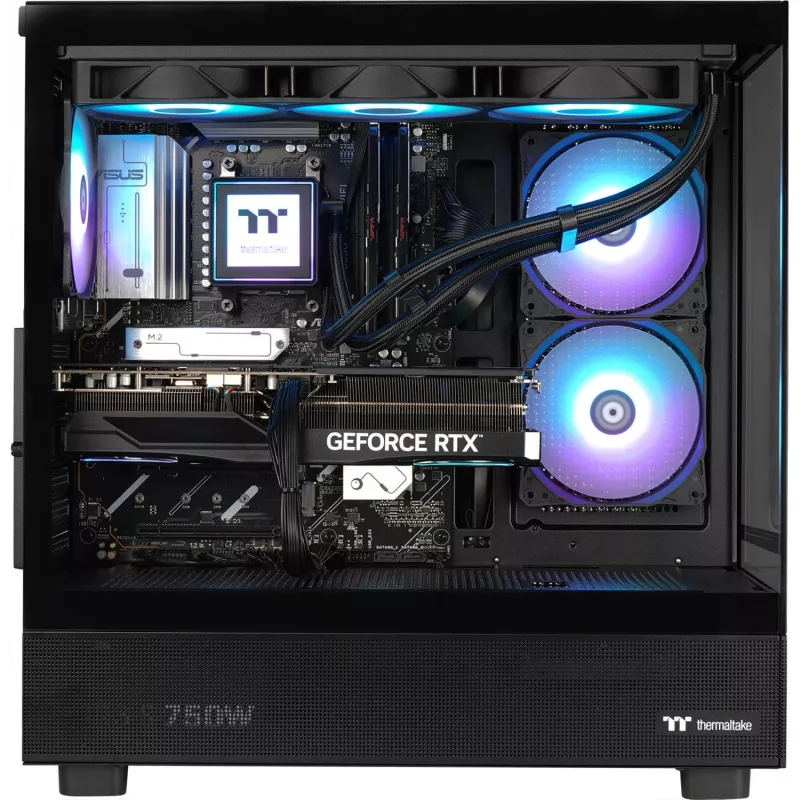 Thermaltake FTW V270 desktop gaming (Intel Core i7-15700K, RTX 5070 Ti, 32GB DDR5, 2TB NVMe, Windows 11 Home, nero)