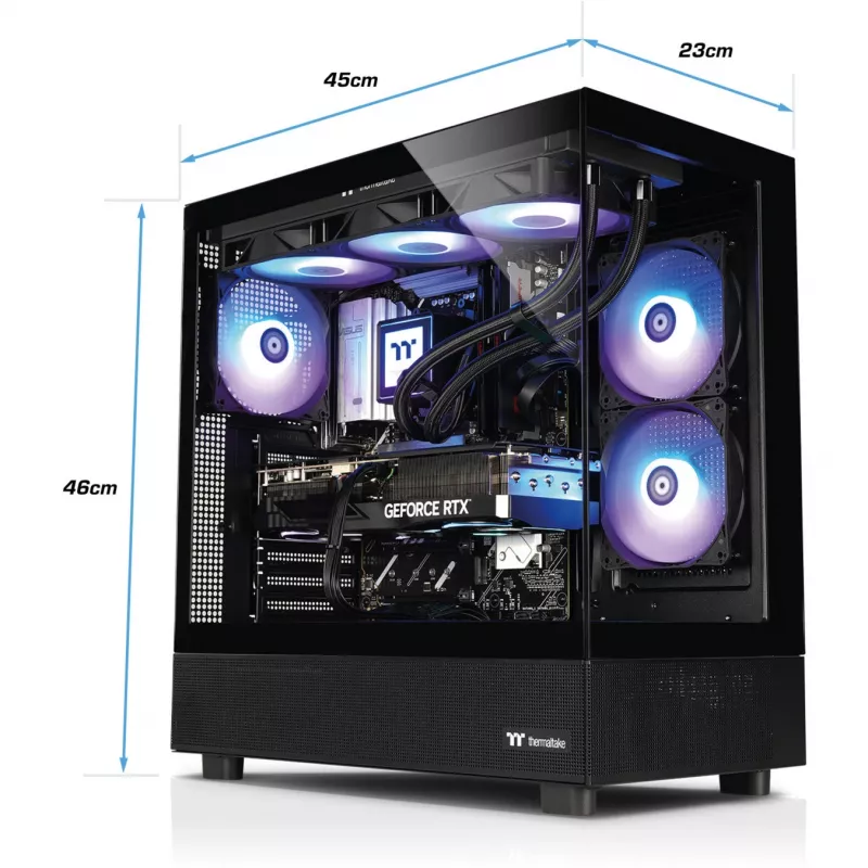 Thermaltake FTW V270 desktop gaming (Intel Core i7-15700K, RTX 5070 Ti, 32GB DDR5, 2TB NVMe, Windows 11 Home, nero)