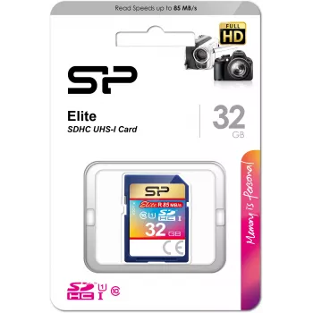 Scheda di memoria Silicon Power Elite SDHC 32GB UHS-I (SP032GBSDHAU1V10)