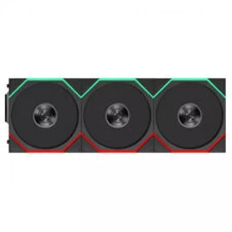 Lian Li UNI FAN TL FLEX Wireless ARGB Reverse Blade ventola 120mm confezione da 3 con controller, nero